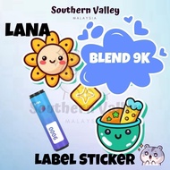 【100% ORIGINAL】BLEND Cartoon Fruit Stickers 0.9cm - 9.0cm DISPOSABLE Labels 9K Stationery LANA