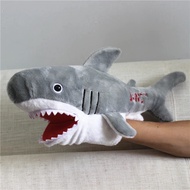 1 keping 35cm Kawaii Shark Boneka Tangan Boneka Binatang Boneka Jerung Putih Besar Boneka Plush Main