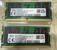 兩條合售：海力士SK Hynix 32GB DDR5-5600 SO-DIMM
