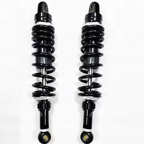 One Pair 370mm 380mm 390mm 8mm Spring Motorcycle Shock Absorber Adjust Rear Suspension for Yamaha Ho