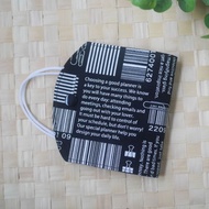 限量訂製款=口罩暫存套/口罩收納套=日本布料=文具=黑(共2色)