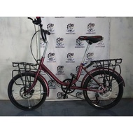 sepeda Minion full bike frame bulat ori japan ukuran 20