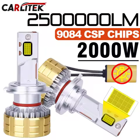 2500000LM 2000W H4 H7 H11 LED CANbus K5C K6C H1 H8 9005 9006 HB3 HB4 9012 HIR2 Led Headlight Turbo A