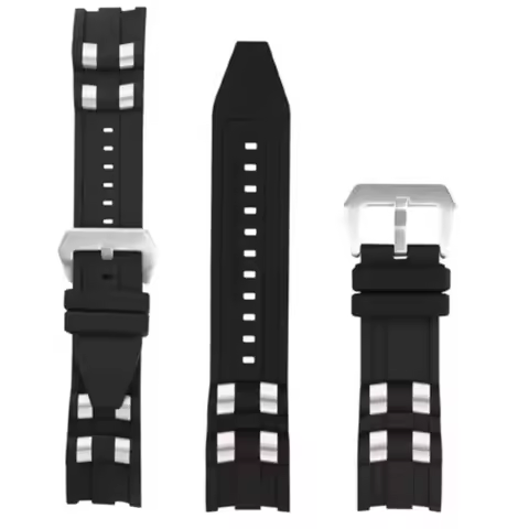 Rubber Watch strap accessories compatible for Invicta Russian Professional Divers silicone metal pel