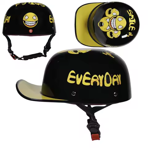 ORZ 201NEW Motorcycle Vintage Retro Helmets Baseball cap helmet Men Women Kid Scooter Half Face Vint
