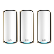 NETGEAR Orbi BE27000 四頻 WiFi 7 Mesh 路由器 + 延伸衛星 2個  RBE973S