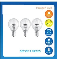 EZB  Bulb / 3 Pieces x PowerPac 42W 2700k E14 Halogen Bulbs-Warm White