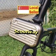 Bicycle Front Carrier Mini Luggage with Adapter Foldable/Trifold Bike