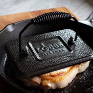 美國LODGE 美國製防燙握柄方形鑄鐵壓肉板 LGP3