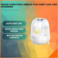 【Deerma DM-F325】 5L White Ultrasonic Air Humidifier and Aroma Diffuser with Essential Oil Mist Maker and Dust Purifying Filter