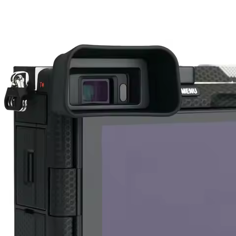 Soft Silicone Long Camera Eyecup Replace For Sony A7C Alpha 7C ILCE-7C Cameras Accessories Extended 