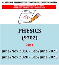 A Level Physics 9702 Past papers As & A2 ( 2016/2020 - Feb/June 2025) 2in1 Version.