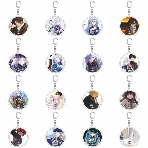 55MM Anime 86 EIGHTY-SIX Keychain Vladilena Milizé/Shinei Nouzen/Kujo Nick Key Chain Acrylic Model P