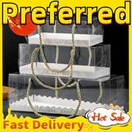 Swiss roll box log cake box clear transparent box for roll cakes long cake boxes / Portable Transpar