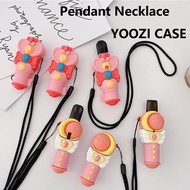 Sailor Moon Design Yooz12 Series Case Pendant With 43cm Length Nylon Necklace Lanyard