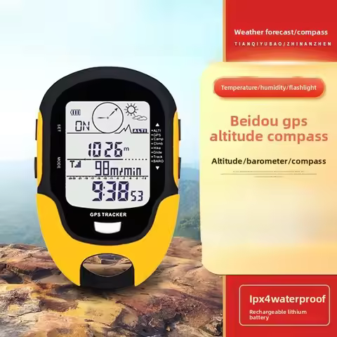 FR510A GPS Beidou Altitude Meter Handheld Locator Thermohygrometer Outdoor Mountaineering Compass Al