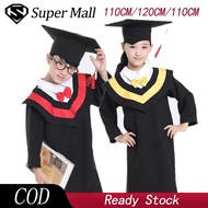 Kids Graduation Gown Set with Cap Robe School Konvo Cosplay Costume / Academic Kindergarten