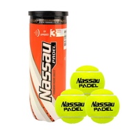 Nassau Padel Ball 3-Pack (3Y) Padel 3 Set World Padel Federation Certified Ball High-Quality Needle