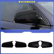 2PCS Black Side Wing Mirror Caps For Audi A3 S3 8P 05-08 A4 S4 B6 B7 8E 8H A6 S6 C6 4F Stick Covers