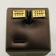 22k / 916 Gold Abacus rectangle earring