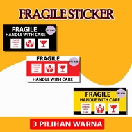 🔥 [READY STOCK] (13CM X 7CM) STICKER FRAGILE CUSTOM MELINTANG🔥 [BUY 10 + 1 ❗❗❗ ] STICKER FRAGILE CUS
