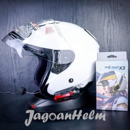 Terbaru Paket Intercom + Kyt Helm | Kyoto Solid + X3 Retouch