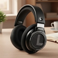 Philips SHP9500 HD Stereo Wired Over-Ear Headphones, 3.5mm & 6.3mm Jacks, Universal for PC, Study & 