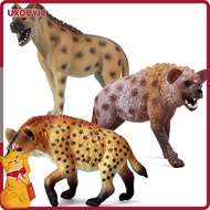 UXOUYIC Spotted Hyena Model Kids Cognition Early Learning Educational Toy Simulation Wild Animals