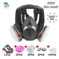 หน้ากากป้องกันแก๊สพิษแบบเต็มหน้าสำหรับงาน6800หน้ากากป้องกัน masker Full Face สีอุตสาหกรรมหน้ากากป้องกันหมอก