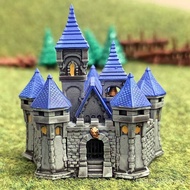 [1985Toys]Warcraft building model, human architecture, flag, miniature figure, painted, self-modelin