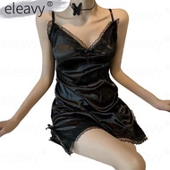 ◙Eleavy Pajama For Women Summer Silk Dress Comfortable  Sleepwear Home Pajama For Women