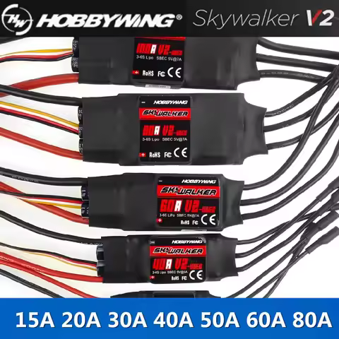 Hobbywing Skywalker V2 12A 15A 20A 30A 40A 50A 60A 80A ESC Speed Controler With UBEC For RC FPV Quad