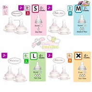 AUTUMNZ 2PCS Teat Autumnz Bottle Teat Autumnz Nipple Autumnz Wide Neck Teat Puting Botol Susu Autumn