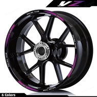 Reflective Motorcycle Wheel Sticker, Waterproof Striped Rim Sticker for YZ125X 250X 250F 250FX 450F 