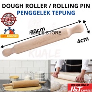 KAYU Wooden Rolling Pin Dough Roller/Wood Roller Doh Bread Planner Wood Flour Roller