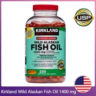 (Exp.10/2025)Kirkland Signature Wild Alaskan Fish Oil 1400 mg 230 Softgels