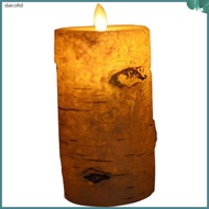 Flickering Candle Lights Birch Bark LED for Party Lamp Flameless Candles  daicoltd