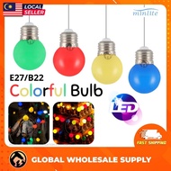 3W E27 B22 Mentol Ping Pong Color Bulb Mentol Berwarna Mentol Raya Warna Warni LED Multi Colour Lamp