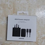 三星45W原廠原裝全新充電器火牛帶線（全...
