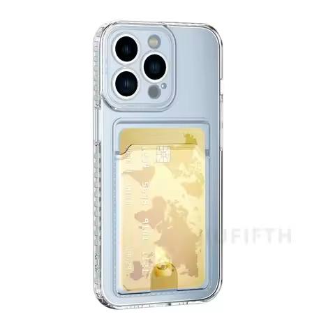 Clear Slot Card Holder Wallet Cover Funda On For VIVO Y02 S Y16 Y35 Y22 V27E S16E Y36 V29 S17 Pro y1