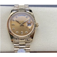 D.ay-date 36/41MM Charming Trend Business Automatic Mechanical Watch on Time，XQR113Gorgeous Gold Dia
