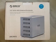 ORICO Aluminum (Black) 5 Bays 3.5" External Hard Drive Enclosure With RAID (Max. Support 80TB HDD) [