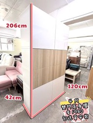 ✨包送貨）4尺 - 雙門高身櫃 ♥️♥️ 206高 多層書櫃 // 飾物櫃 // 窄衣櫃。🚚 展示櫃 / 玻璃櫃