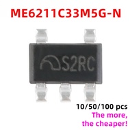 100pcs/10pcs ME6211C33M5G ME6211C33M5G-N ME6211 ME6211C33 SOT23-5 3.3V 500mA Low Dropout Linear Regu