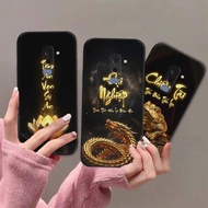 Samsung A6 2018 / A6 Plus / A6+ case with calligraphy of peace of mind, fortune, and meaning