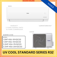 HAIER Inverter 4 Star UV COOL STANDARD Series R32 Wall Mounted HSU-10VQC22 | HSU-13VQC22 | HSU-19VQC