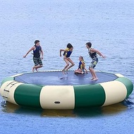 Inflatable Water Trampoline, Floating Backboard Trampoline with Blower And Kids Adult Leisure Water Trampoline for Pool, Lake interesting