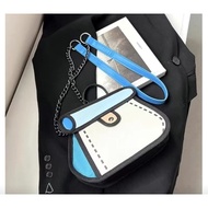 Fabric tote bag, Canvas bag, outing 2D bag, Colorful Cute Mini Student bag, Chain bag