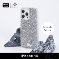 เคส Bling &amp; Co สี Sparkle Silver สำหรับ iPhone 11 12 13 14 15 Plus Pro Max ลายกลิตเตอร์ กากเพชร วิบวับ วัสดุแข็งแรง Sparking premium case กันกระแทกดีเยี่ยม // PSP2-G