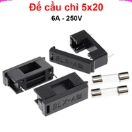 (20 Pieces) Fuse base, 5x20mm tube fuse box